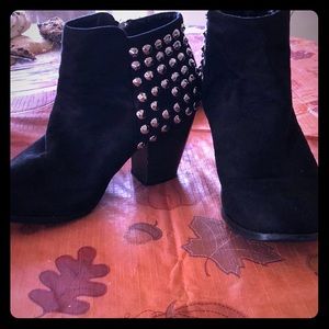 Black Studded Booties